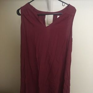 Old Navy Sleeveless Maroon Dress
